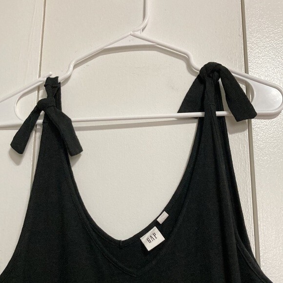 GAP Sun Dress Cover up Black Tie-Shoulder Large - Picture 10 of 10